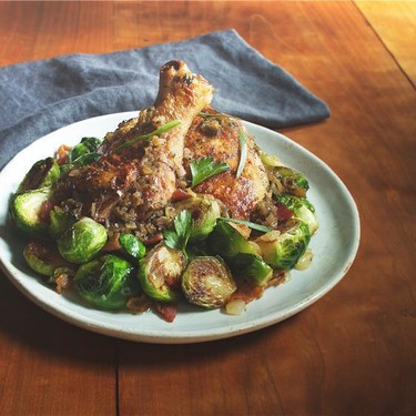 Chicken with Tarragon with Brussels Recipe | SideChef