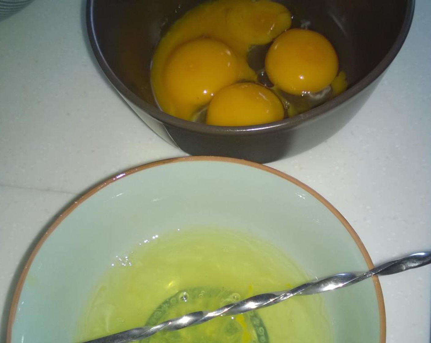 step 1 Separate Eggland's Best Classic Eggs (4) whites and yolks. Boil a pot of boiling water.