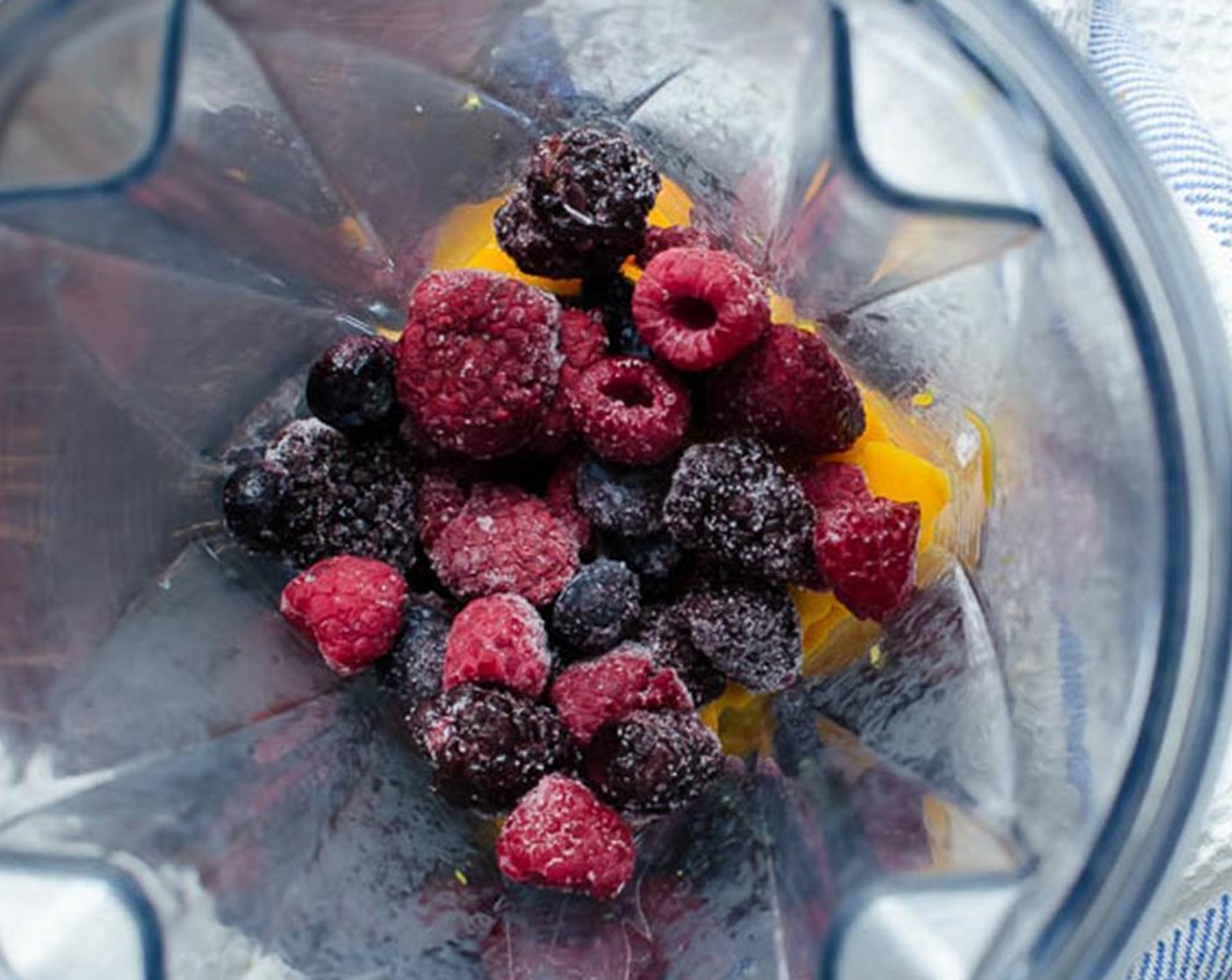 step 2 Add the Fresh Mixed Berries (1 cup).