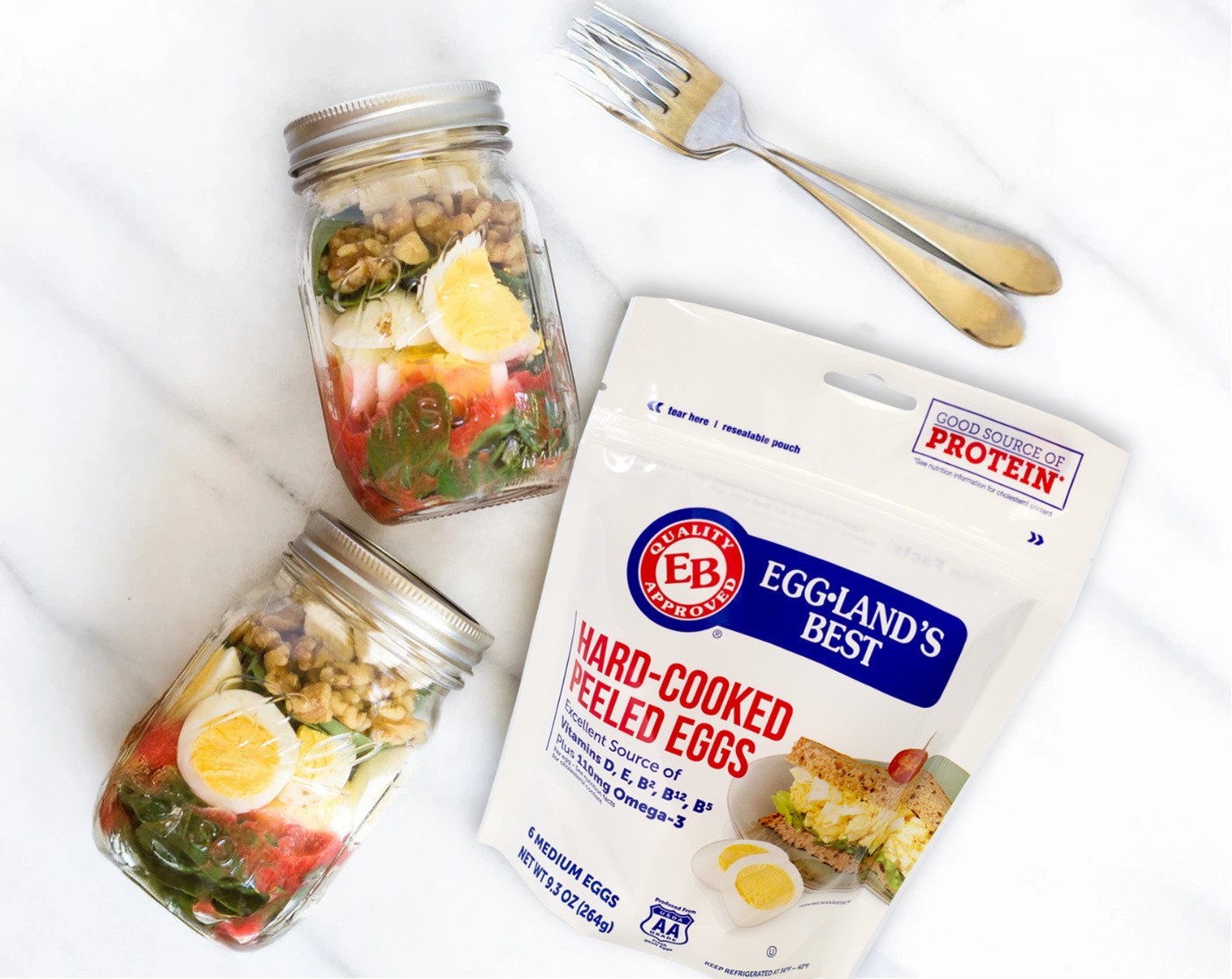 Strawberry Spinach Egg Salad