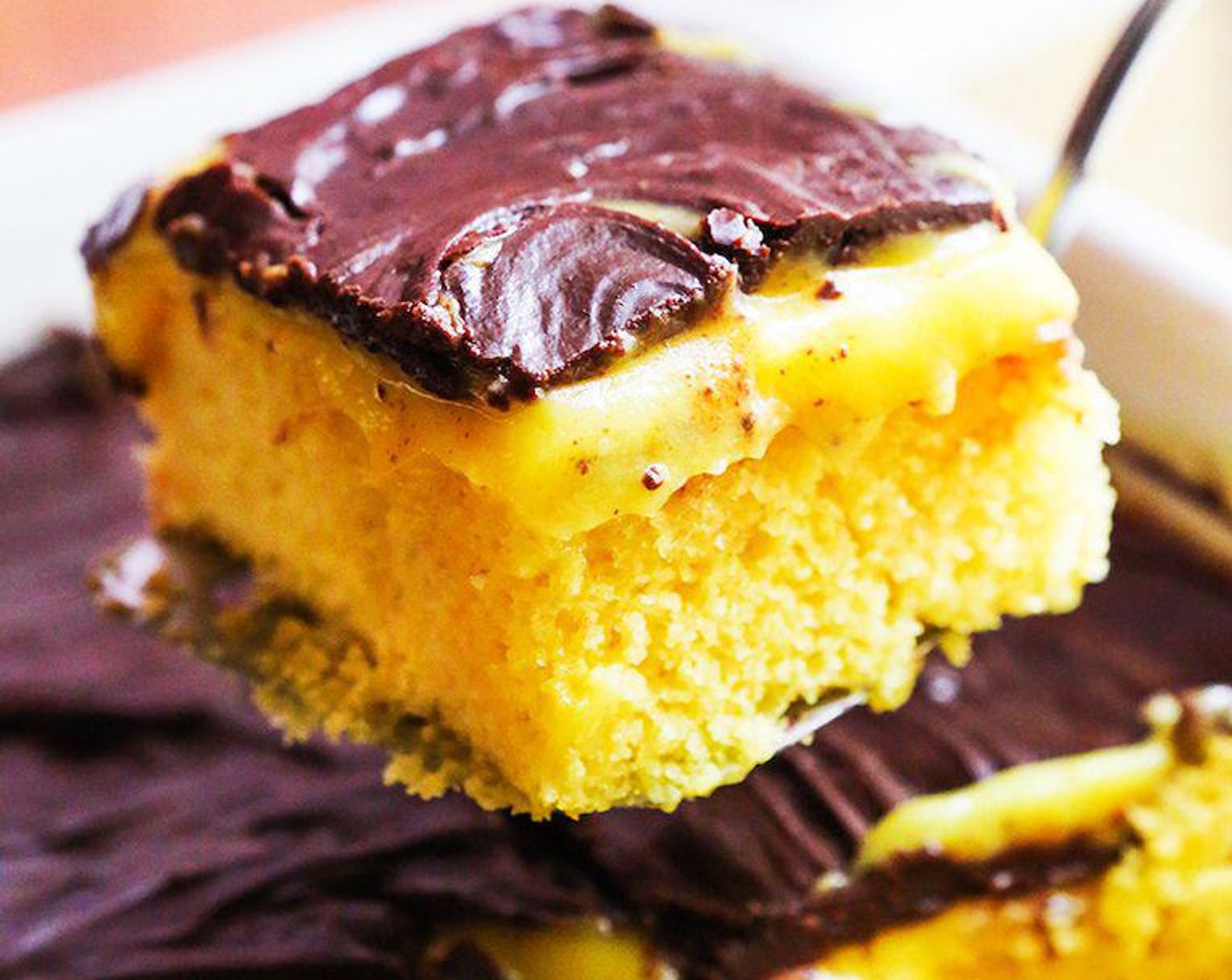 Boston Cream Poke Cake