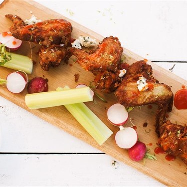 Gorgonzola Crusted Chicken Wings Recipe | SideChef