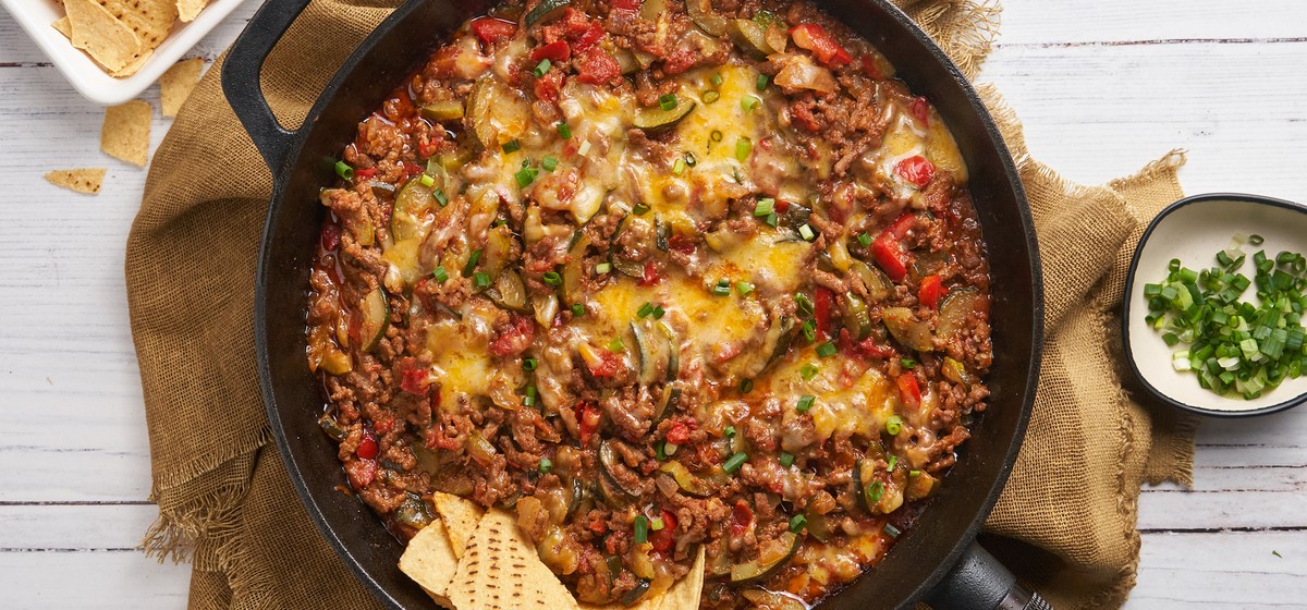 Ground Beef and Zucchini Taco Skillet Recipe - SideChef