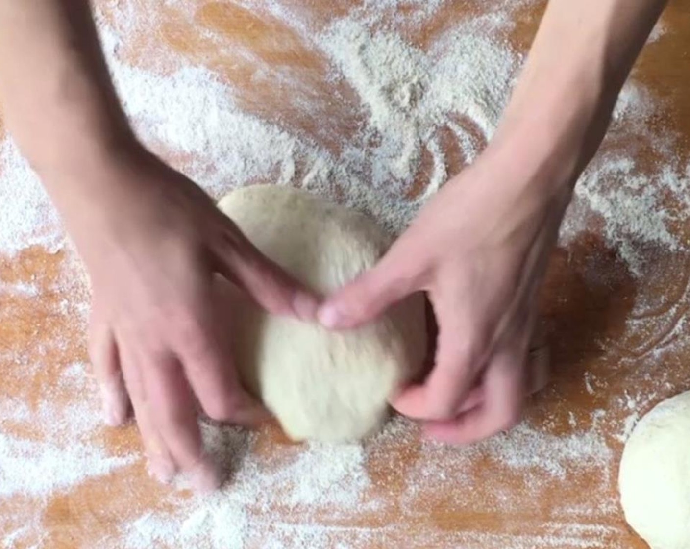 step 5 Let dough rest, covered with plastic wrap or a damp kitchen towel, until soft and pliable, about 1 hour. Proceed with recipe or transfer each to a plastic quart container, cover, and store in fridge, or wrap each dough ball separately in plastic wrap and store in fridge.