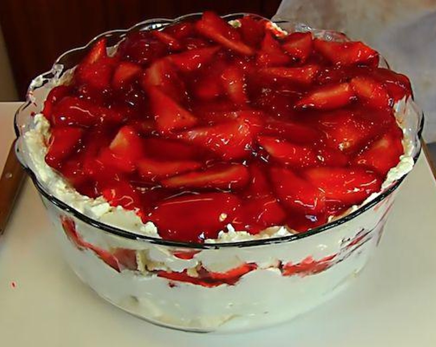 Strawberries and Cream Trifle
