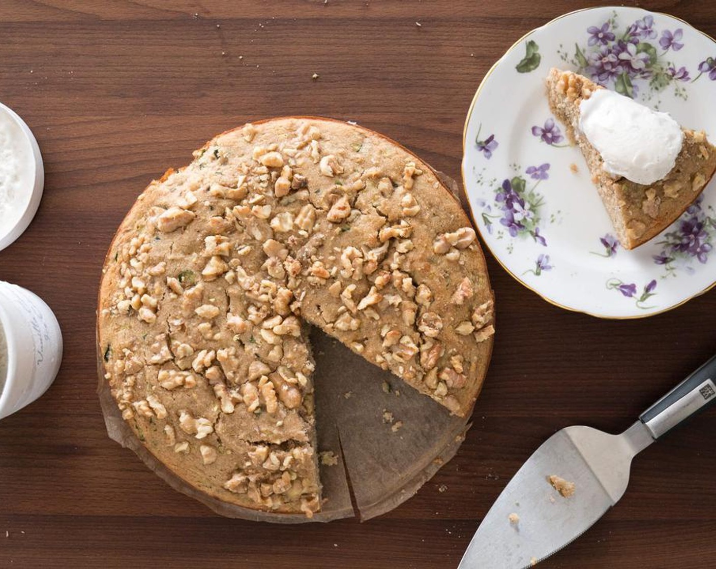 Zucchini Walnut Cake