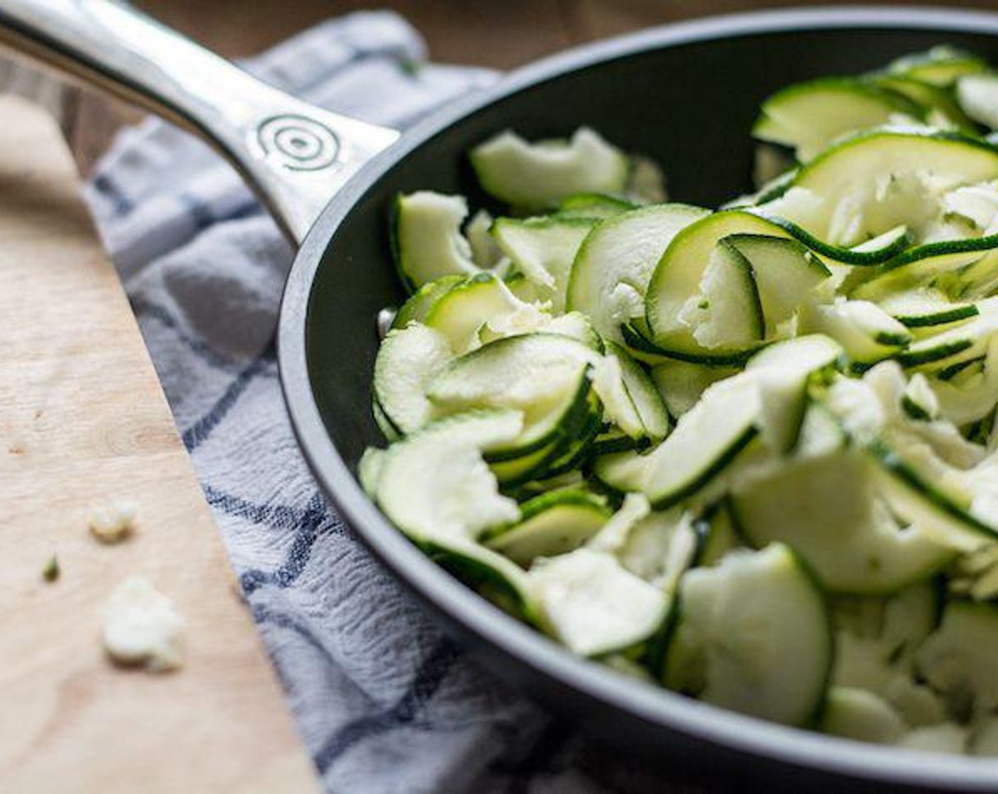 step 5 Add them to large saute pan and cook over medium heat for 3-5 minutes, stirring frequently to ensure it cooks evening.