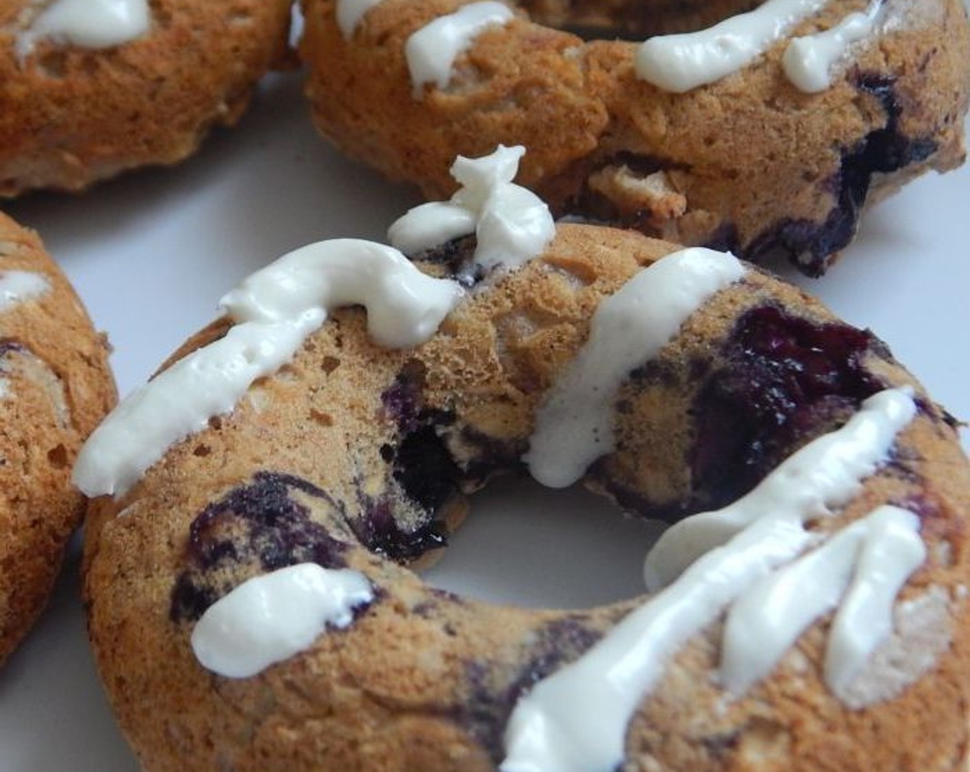 Blueberry Oatmeal Donuts