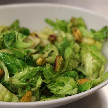 Brussels Sprouts with Pistachios Recipe | SideChef