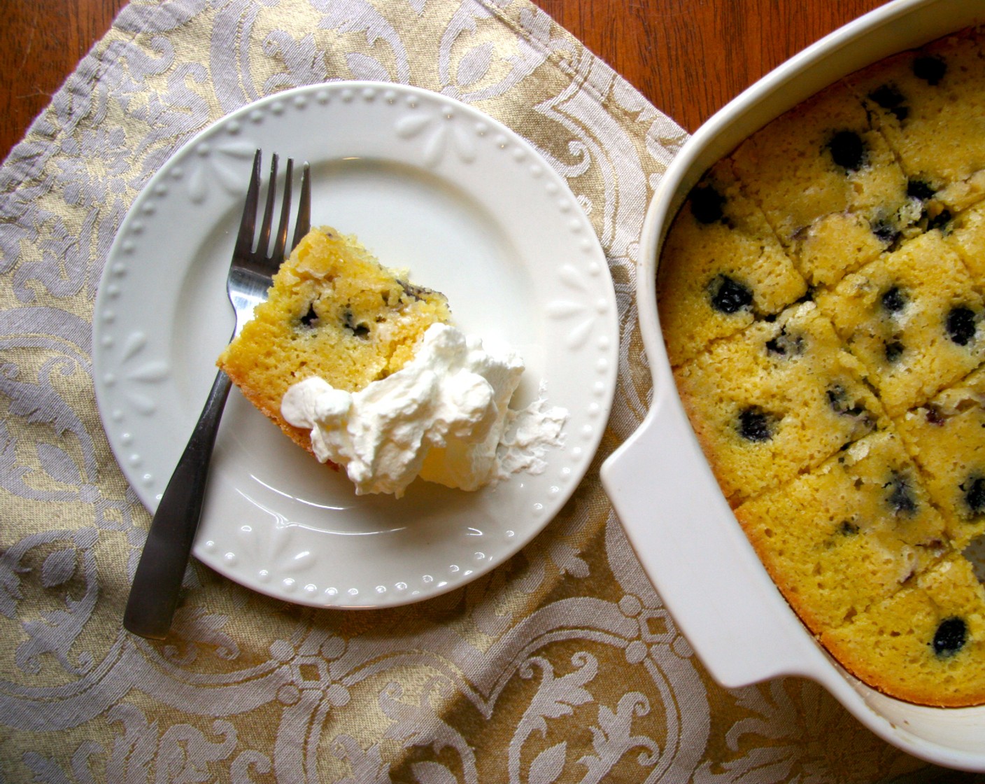 Blueberry Cornmeal Cake