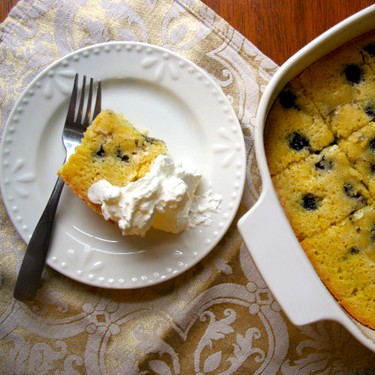 Blueberry Cornmeal Cake Recipe | SideChef