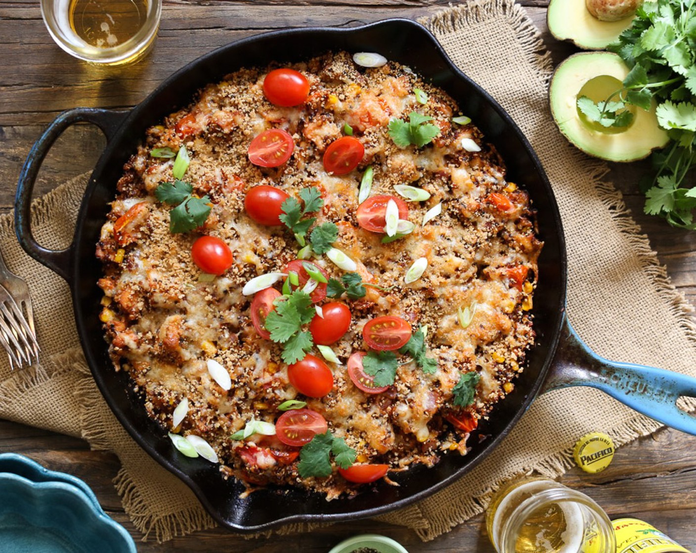 Barbecue Chicken Quinoa Bake