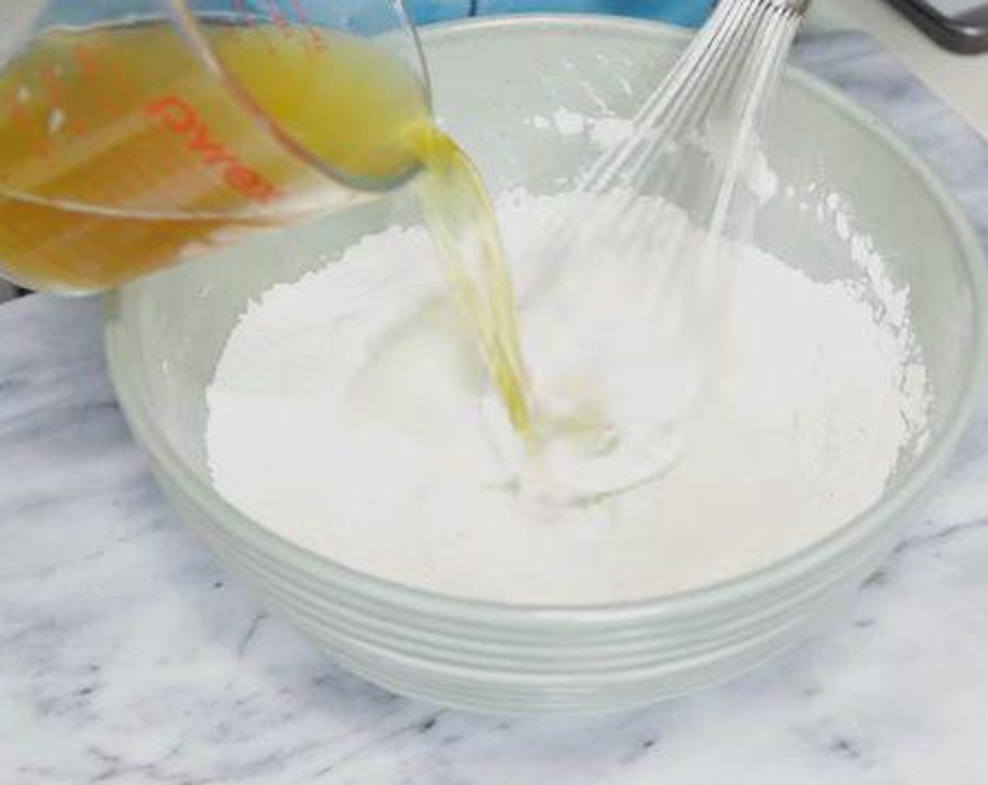 step 3 In a bowl, whisk together the All-Purpose Flour (2 cups), Baking Powder (1 Tbsp), Salt (2 Tbsp) and Corn Starch (2 Tbsp). Whisk in the Beer (2 cups) until the batter is completely smooth and free of any lumps. Refrigerate until ready to use.