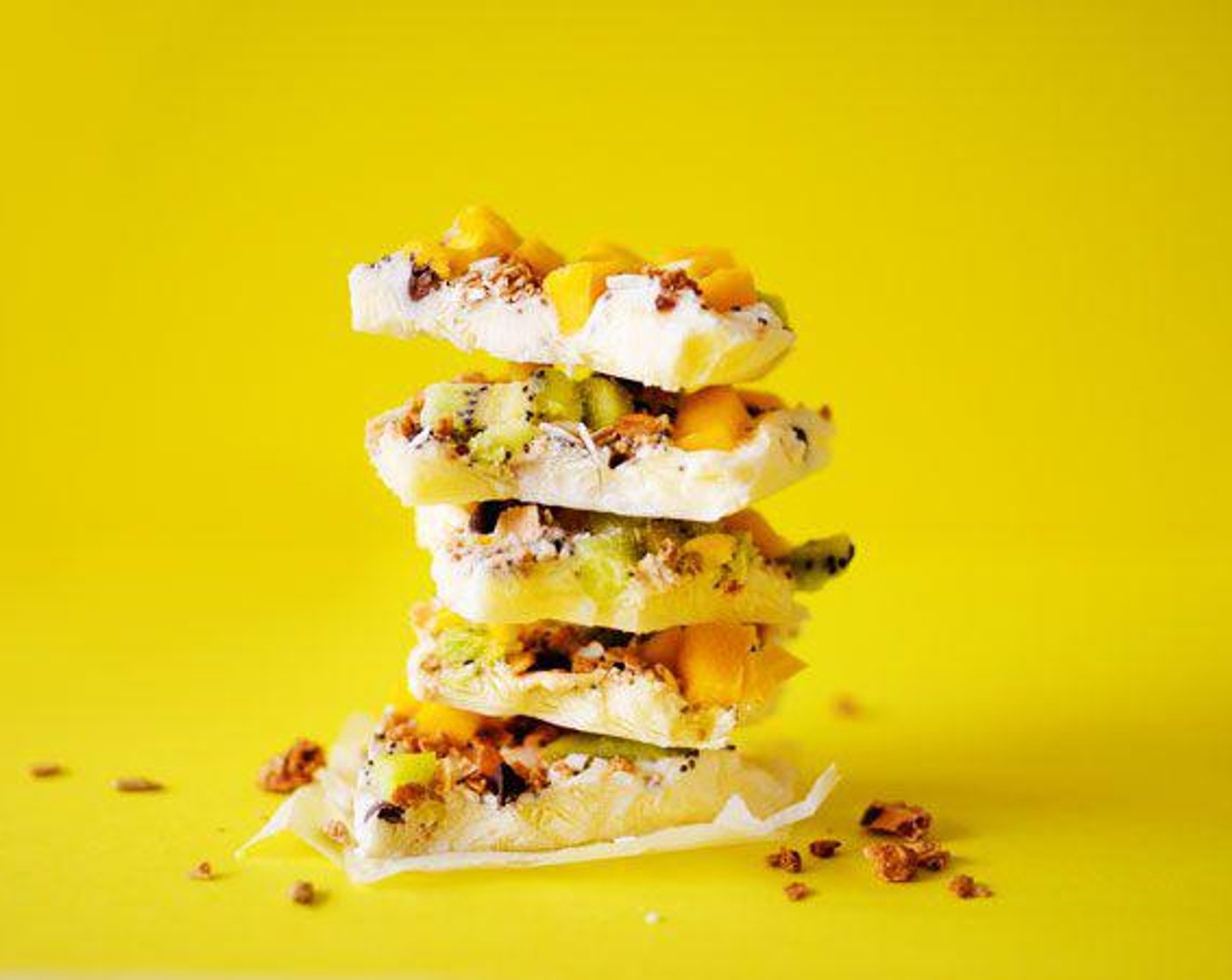 Frozen Greek Yogurt Breakfast Bark