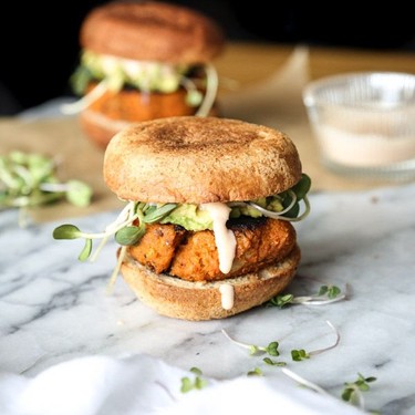 Cauliflower Sweet Potato Burgers Recipe | SideChef