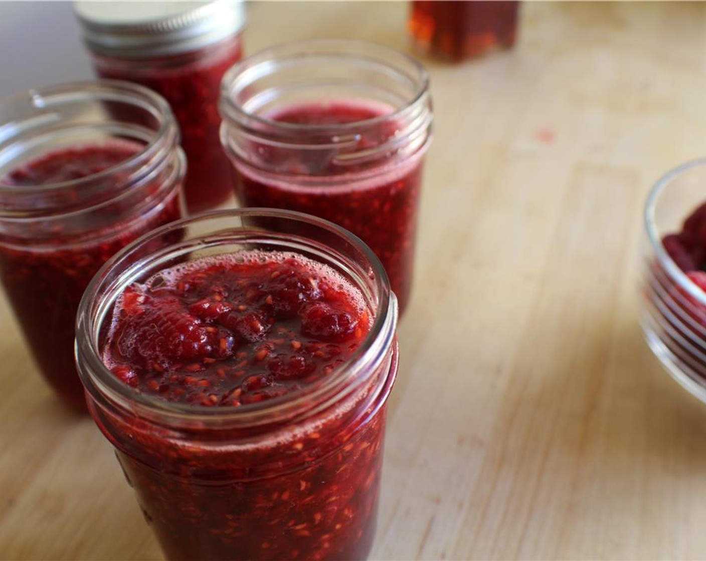 step 2 Stir the berry and sugar mixture to loosen then add the Distilled White Vinegar (3/4 cup). Reseal then let sit in the fridge for at up to a week but at least 48 hours. Divide into smaller containers for easier storage.