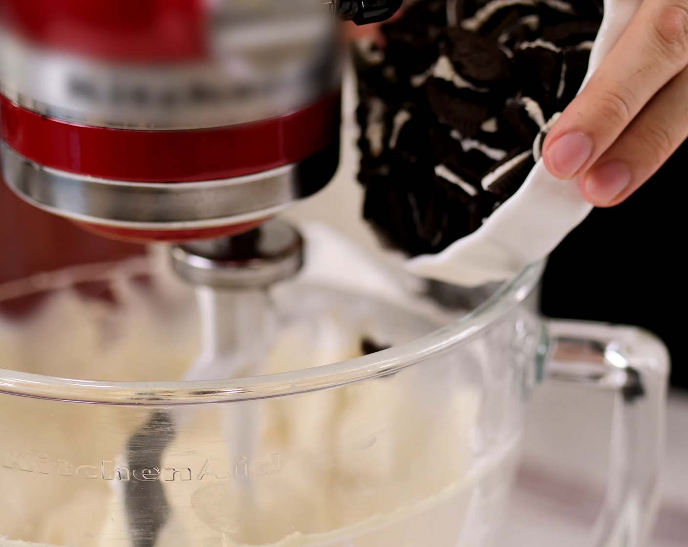 step 9 Finally, fold in the Oreo® Chocolate Sandwich Cookies (1 1/3 cups).