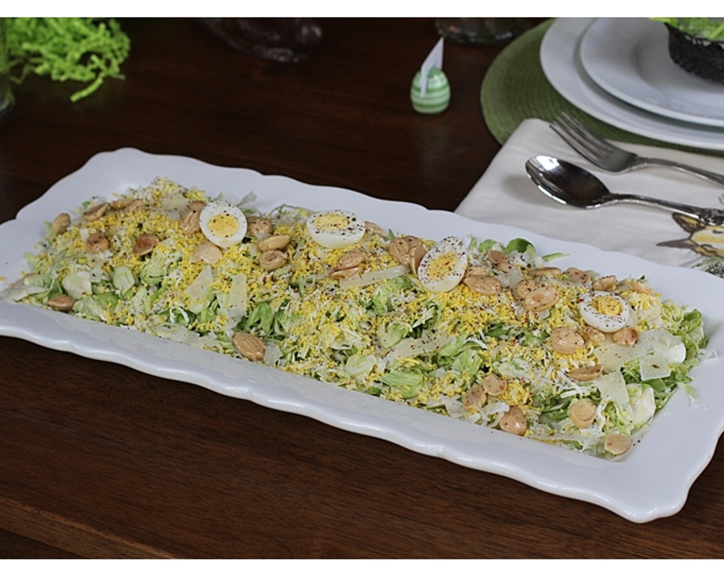 step 10 Spoon into chilled bowls and top with the Pecorino Romano Cheese (1/4 cup), and a little bit more vinaigrette. Serve and enjoy!