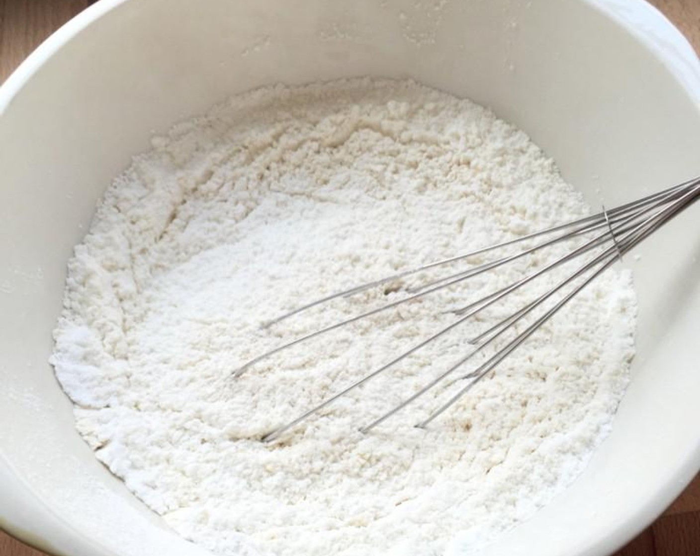 step 3 Add All-Purpose Flour (3 cups), Corn Starch (1/2 cup), and sifted Powdered Confectioners Sugar (1/3 cup) into a large mixing bowl.