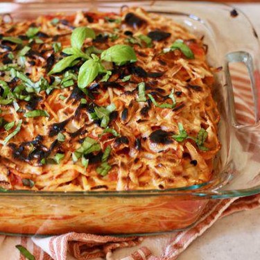 Vegan Creamy and Cheesy Pasta Bake Recipe | SideChef