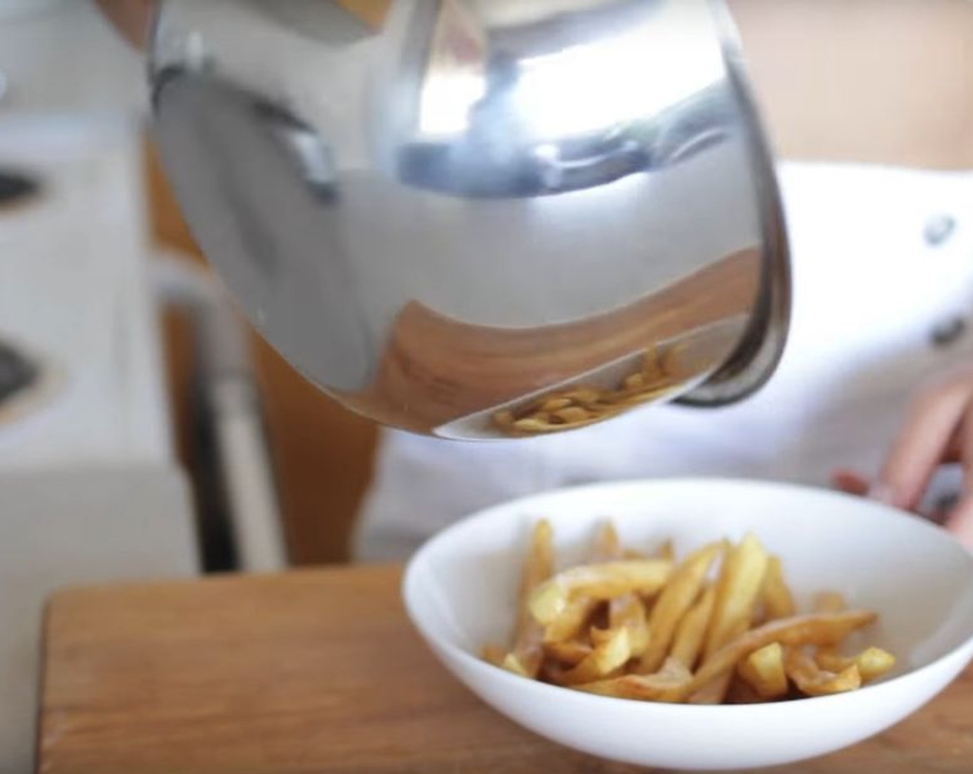 step 9 Place your fries into a dish or shallow bowl.