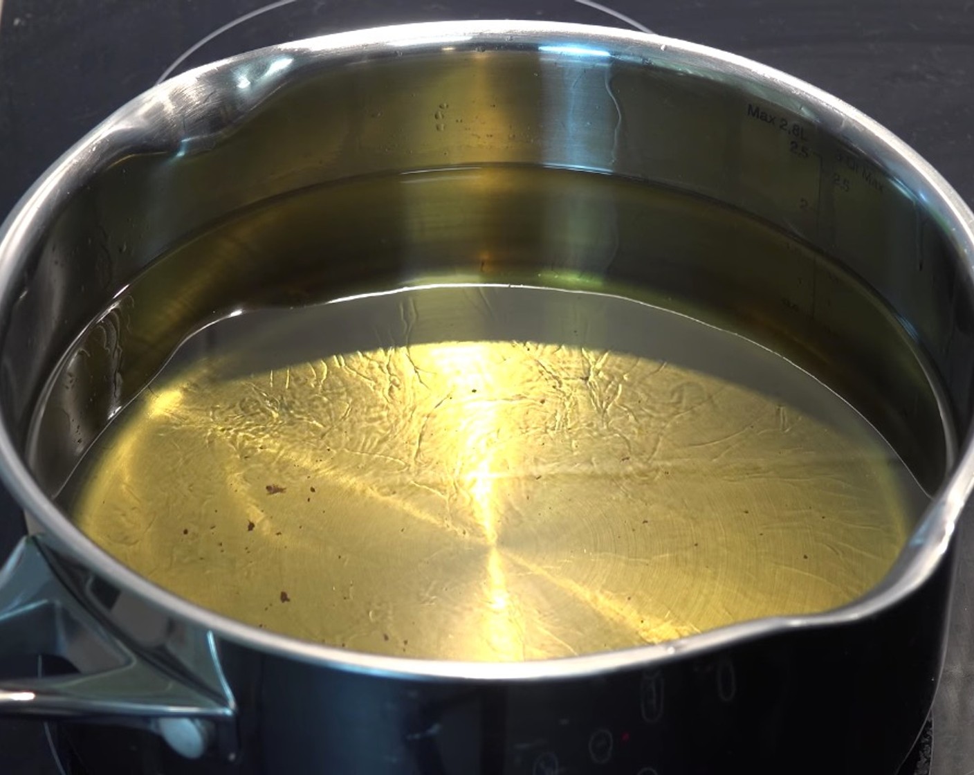 step 7 In a large pot, place Vegetable Oil (as needed) and allow to heat to 180 degrees C (350 degrees F).