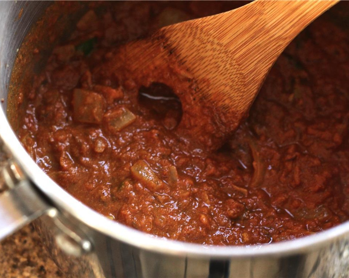 step 5 Add the spices and then the Canned Tomatoes (1 cup).  Mix, then put a lid on the pan and let everything cook down for 5 to 10 minutes.