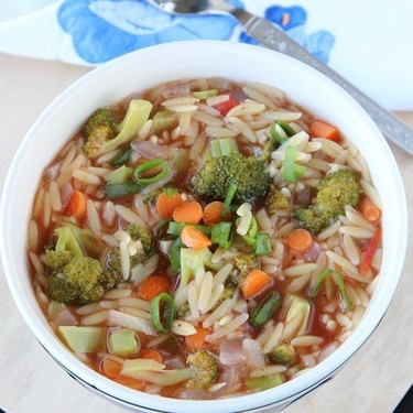 Orzo Vegetable Soup Recipe | SideChef