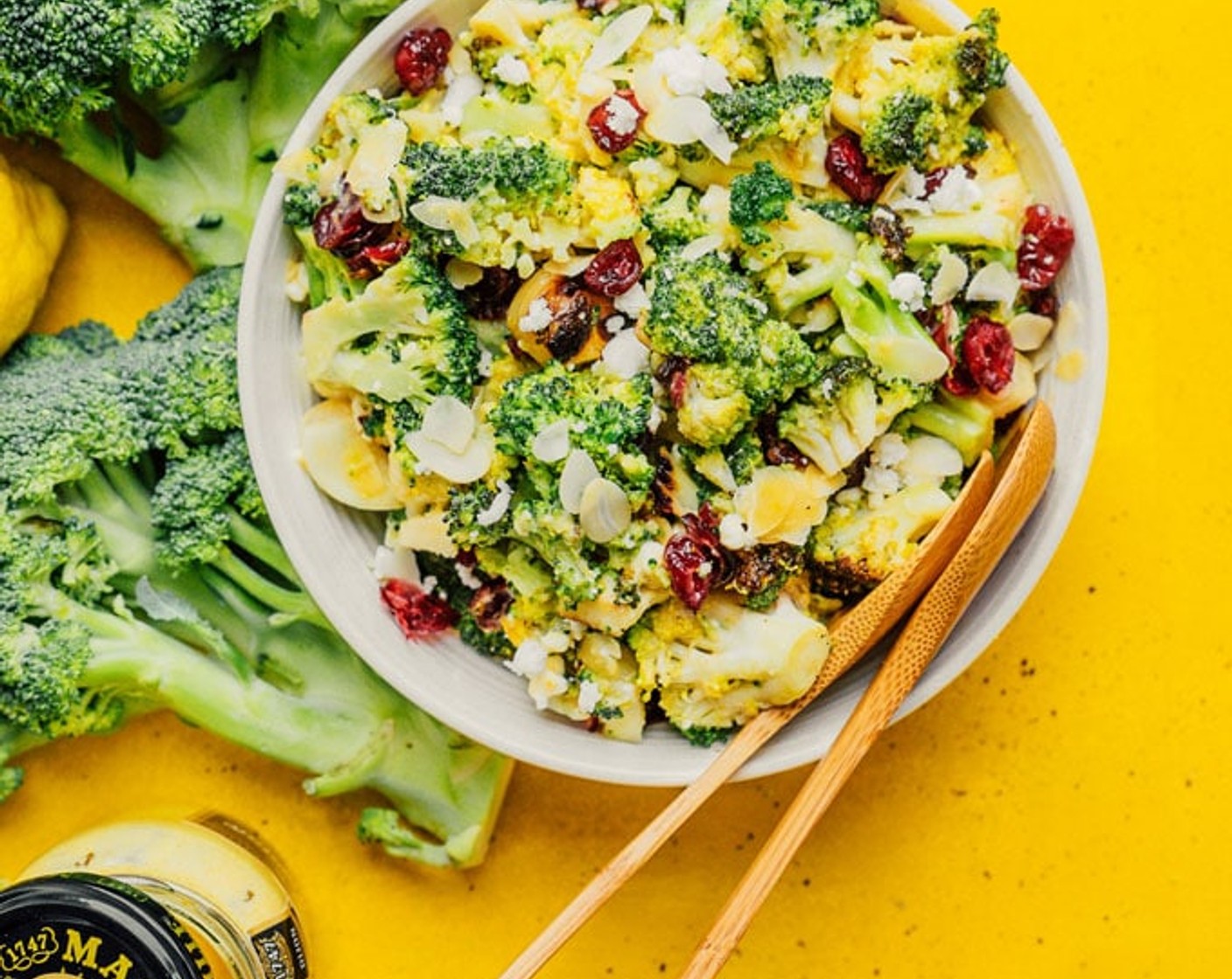 Grilled Broccoli Salad with Honey Mustard Dressing
