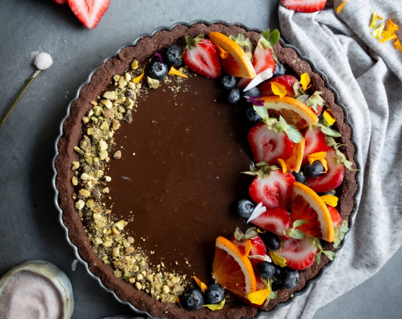 Cardamom and Coffee Chocolate Tart