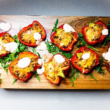 Roasted Spiced Stuffed Peppers Recipe | SideChef