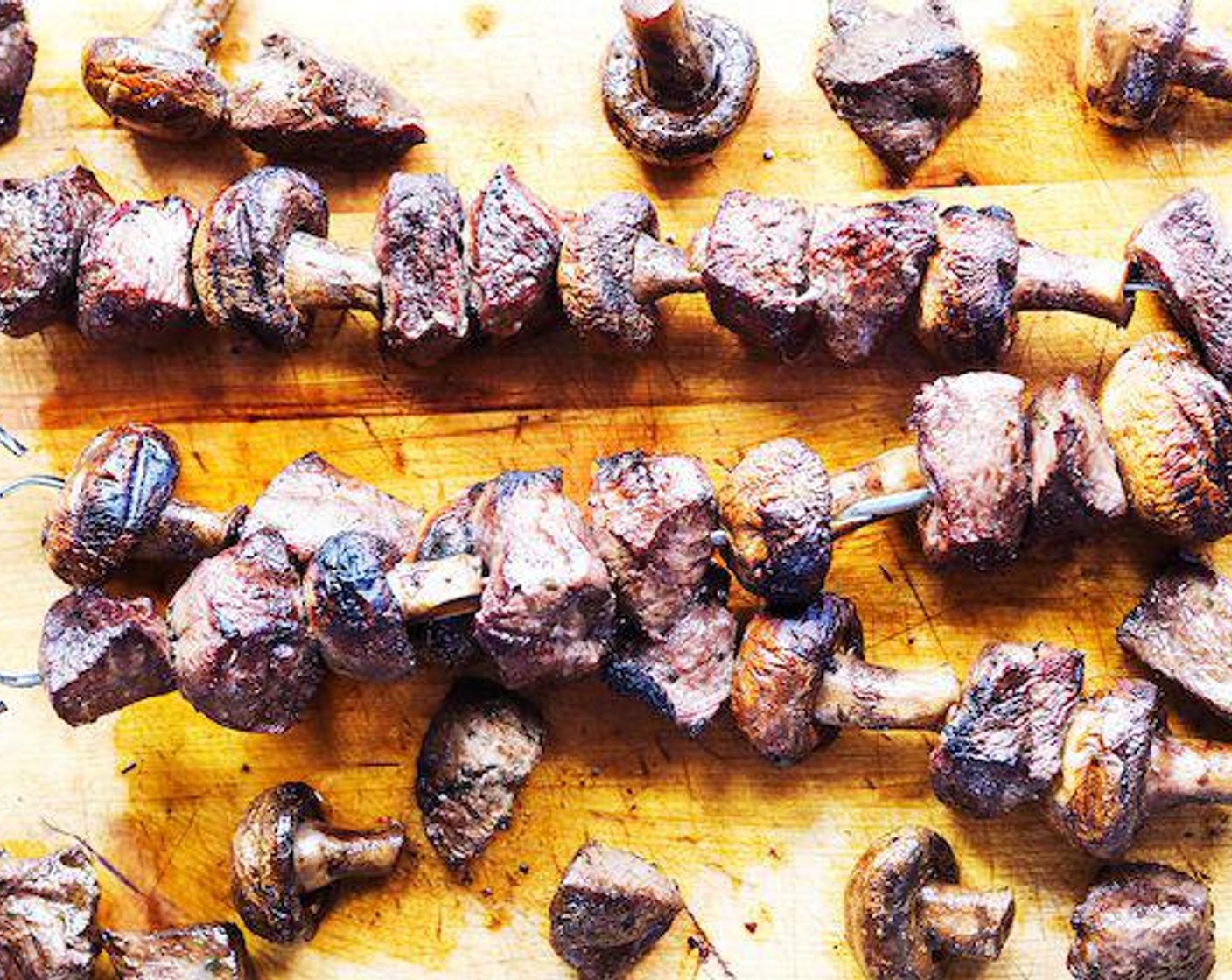 Grilled Steak and Mushroom Kabobs