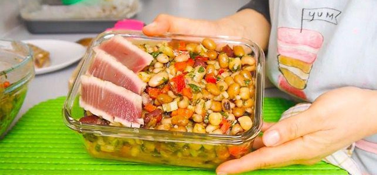 Spicy Mixed Beans and Tuna Salad Recipe | SideChef