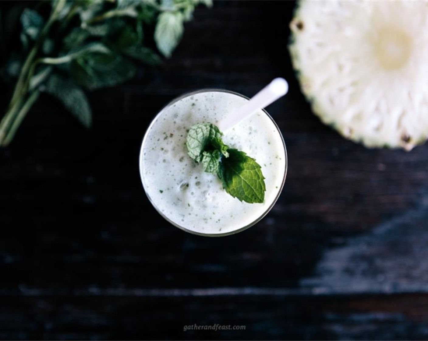 step 3 Pour into glasses and serve. The pineapple will give this blend a nice frothy texture. Enjoy!