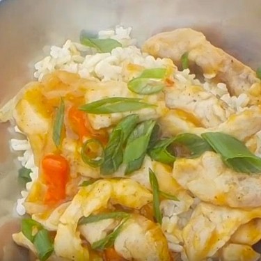 Sweet Asian Chili Lime Pork with Brown Rice Recipe | SideChef