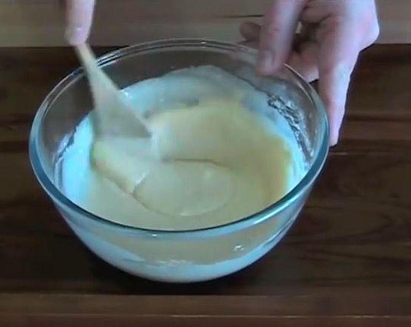 step 1 In a mixing bowl, add Self-Rising Flour (1 cup), Caster Sugar (1/2 cup), Egg (1), and Milk (1/2 cup). Mix together until it forms a batter.
