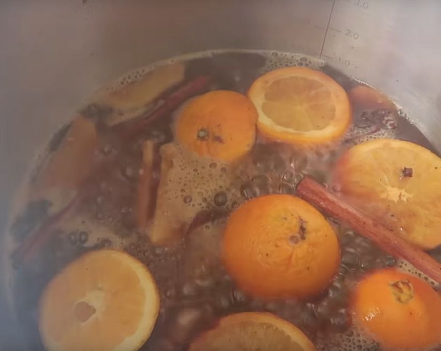 step 2 After simmering, add 1 cup of Red Wine (2 bottles) and simmer for another 30 mins, until thick and syrupy.