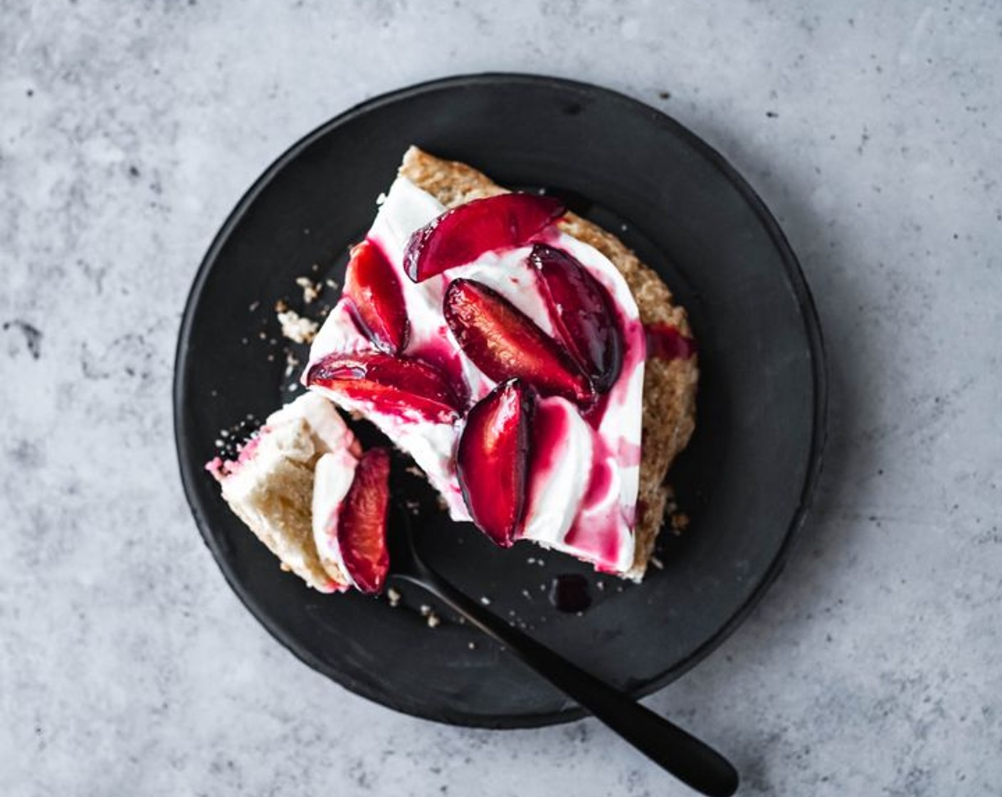 Roasted Plum Sheet Pan Shortcake