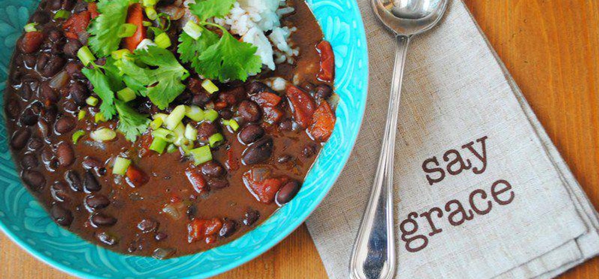 Black Bean Soup with Coconut Rice Recipe | SideChef