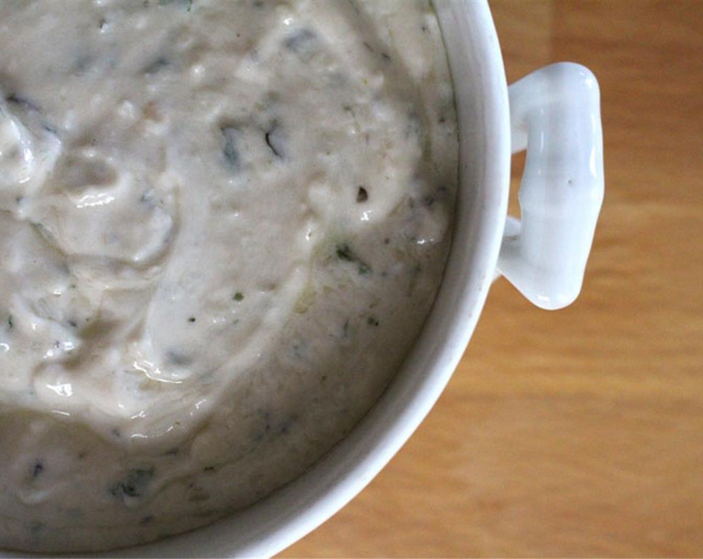 step 6 Add Dried Thyme (1/2 tsp), Fresh Parsley (1/2 tsp), Fresh Basil (4 Tbsp), Salt (to taste), Ground Black Pepper (to taste), and Olive Oil (4 Tbsp) to the mixture. Adjust seasoning if needed.