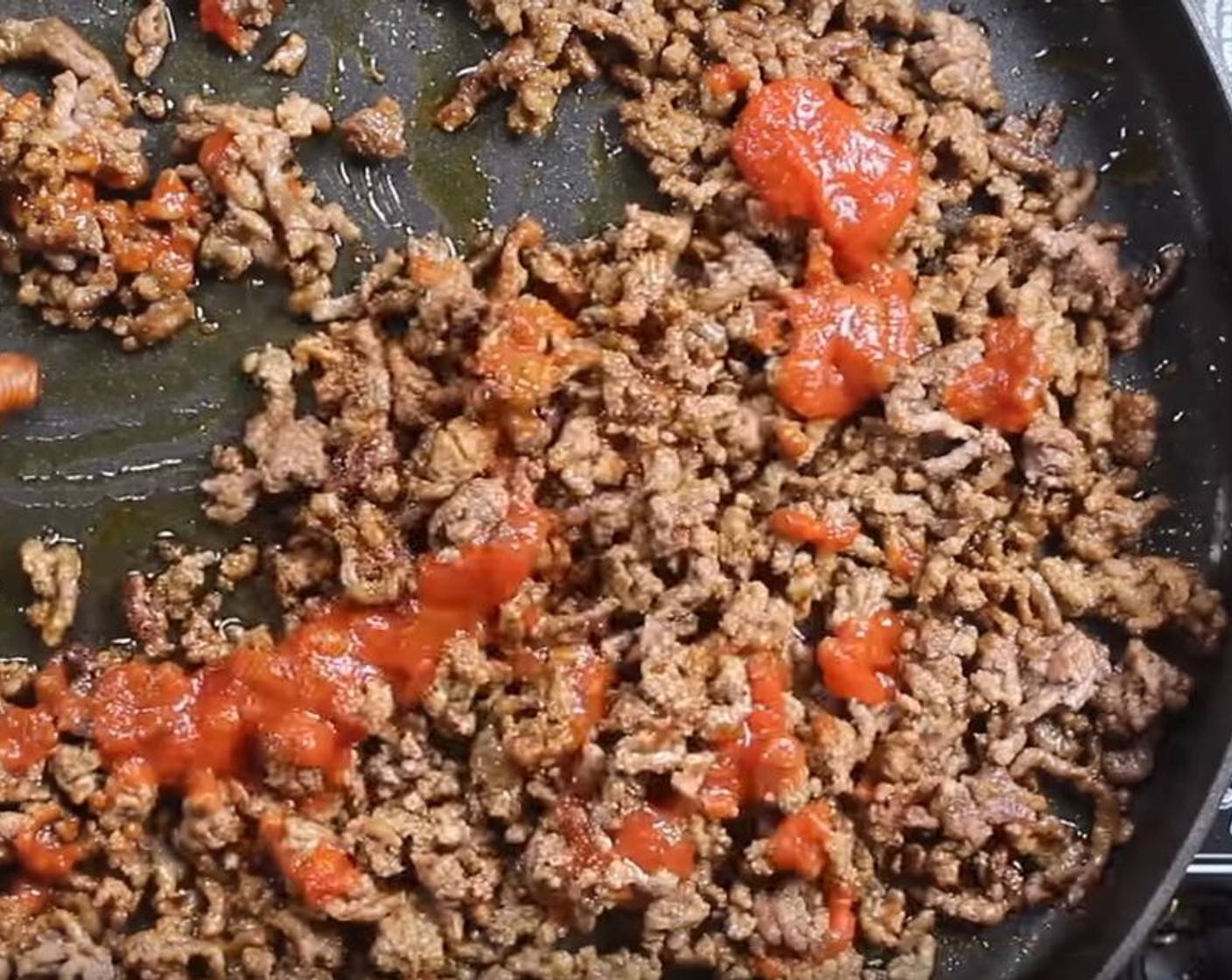 step 3 Add Tomato Paste (1/4 cup) and mix until warm.