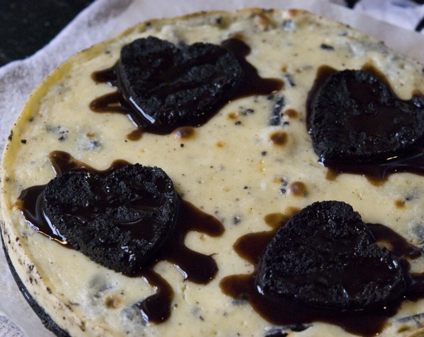 step 14 Right before serving, decorate with some Chocolate Syrup (to taste) drizzled on top of the hearts. Enjoy!