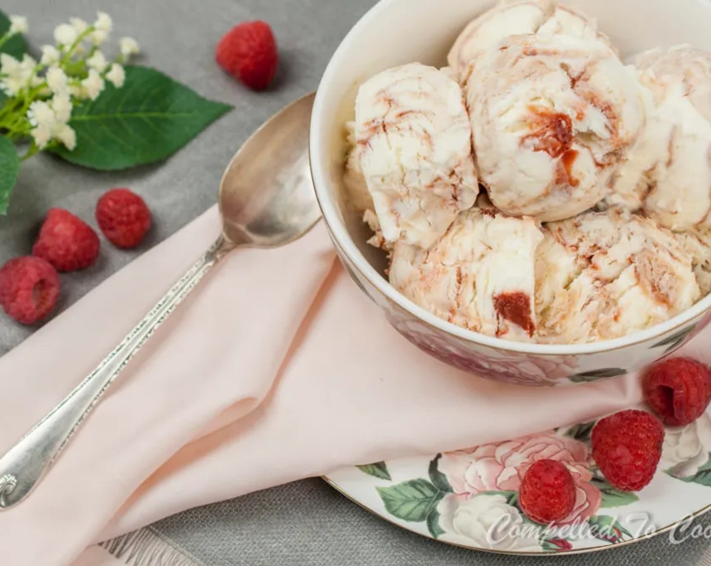 Balsamic Raspberry Ripple Ice Cream