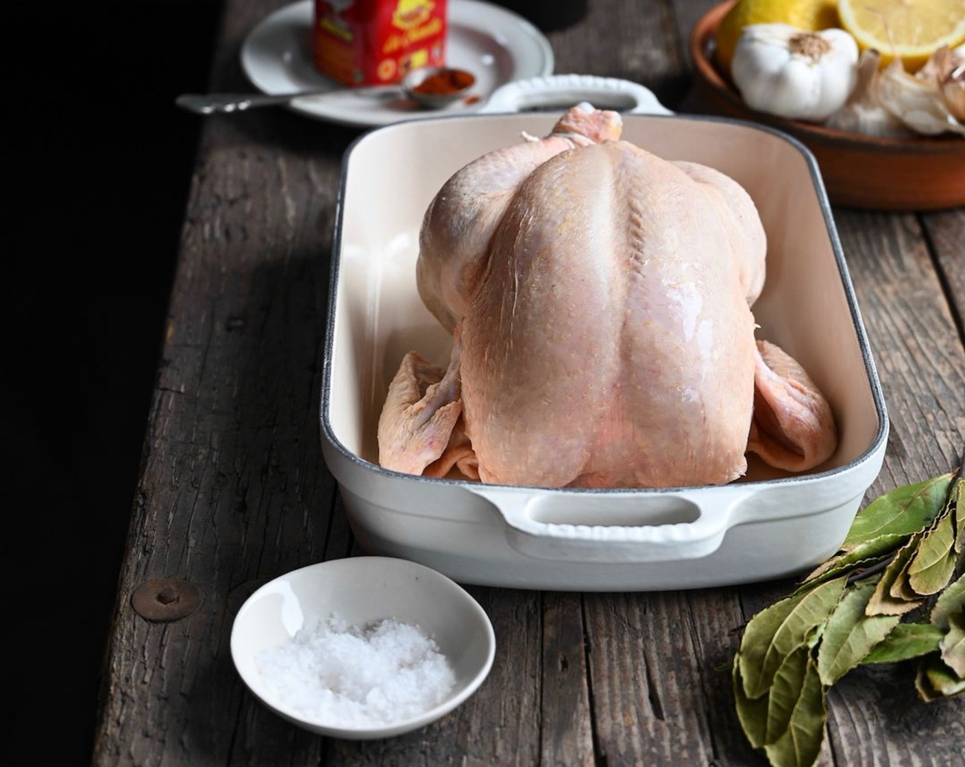 step 2 Clean the Whole Chickens (2.2 lb), pat it dry with paper towel and set aside.