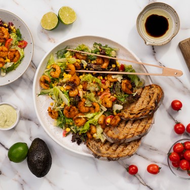Creamy Cajun Grilled Shrimp Salad Recipe | SideChef