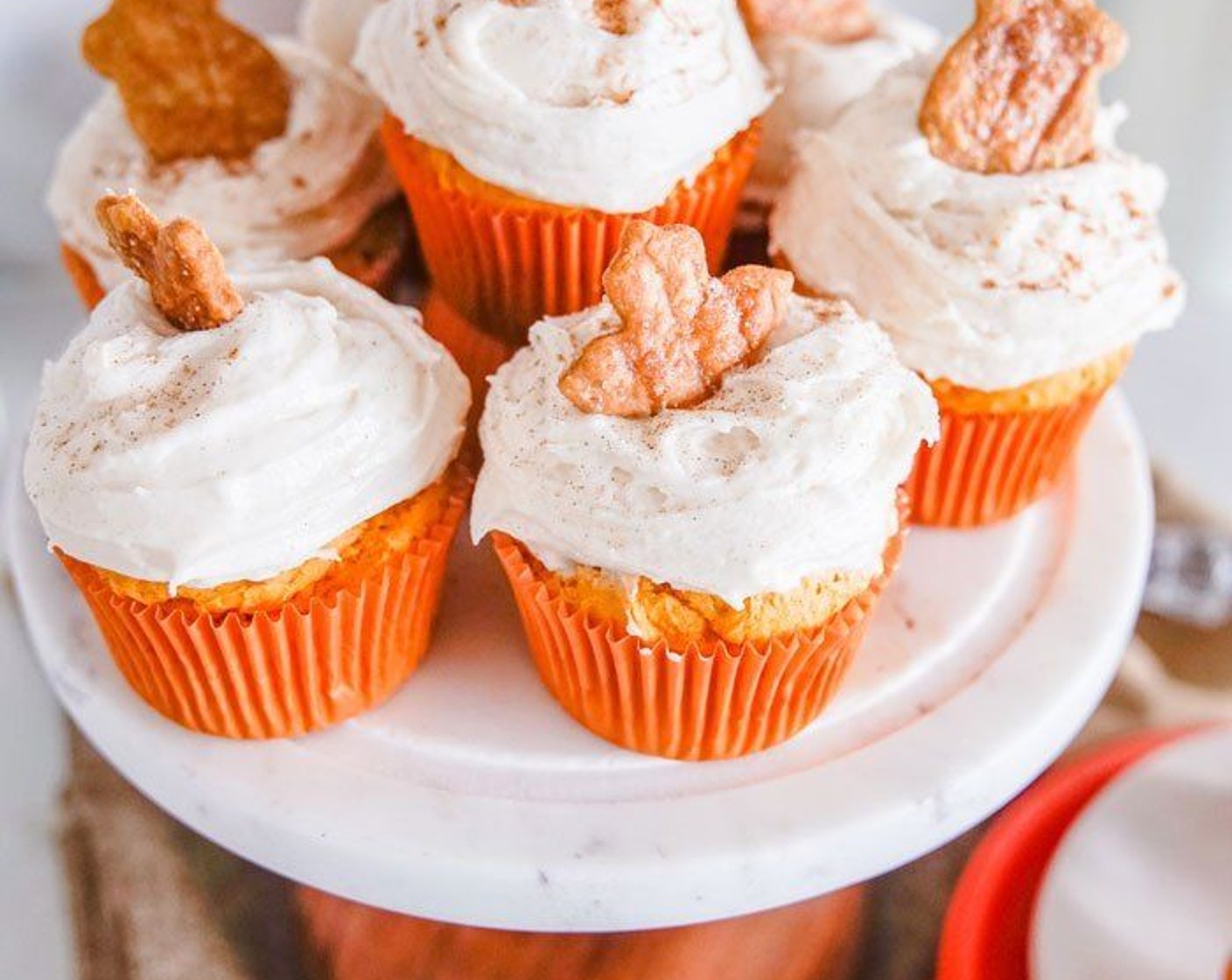 Vegan Pumpkin Cupcakes with Pumpkin Spice Frosting