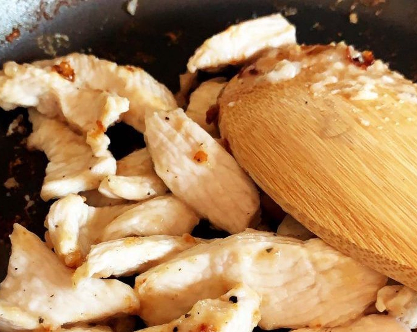 step 3 Add chicken to the skillet, then cook on medium-high until cooked.