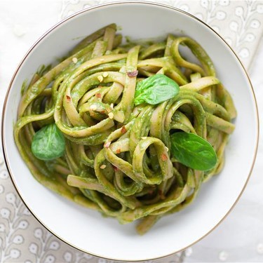 Ginger Coconut Green Linguine Recipe | SideChef