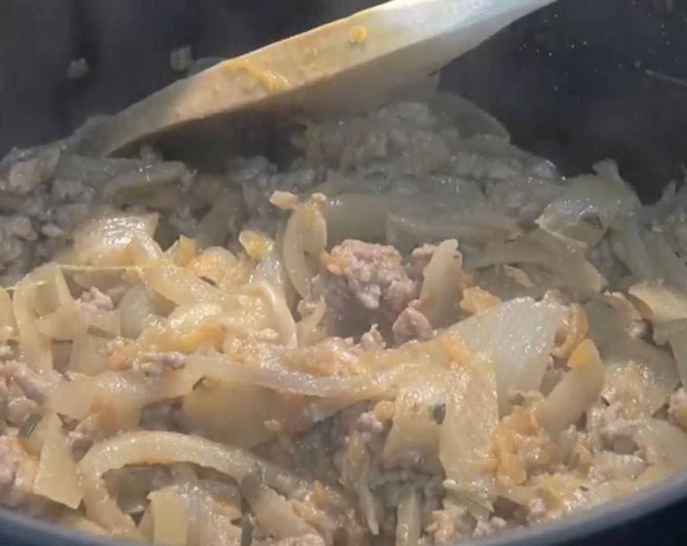 step 3 Add Ground Lamb (1.1 lb) and use a wooden spoon to break up the meat. Cook for 6 to 10 minutes, or until the meat has browned.