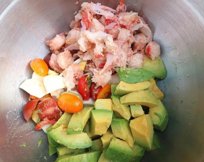 Crabmeat salad in Honey Mustard Vinaigrette Recipe SideChef